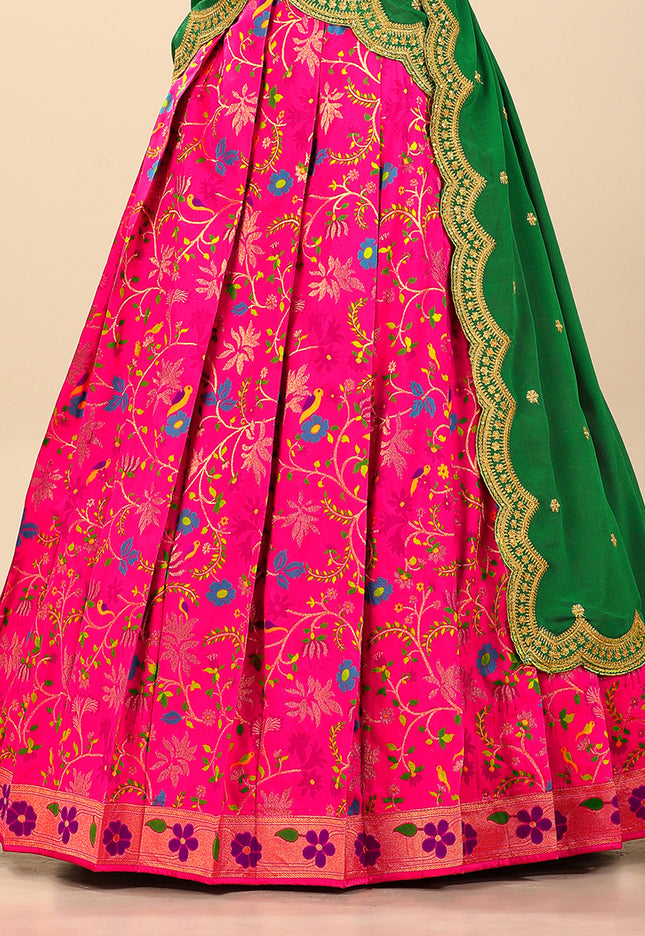 Rani Banarasi Silk Latest Lehenga