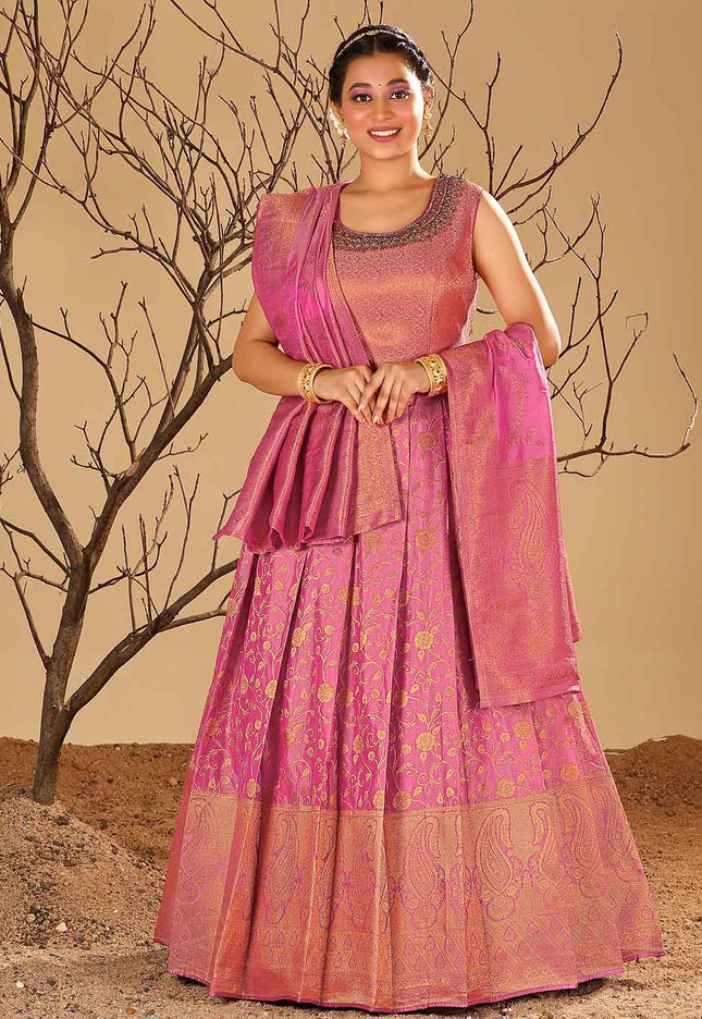 Rani Banarasi Gown