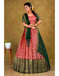 Rani Banarasi Silk Lehenga Choli For Women