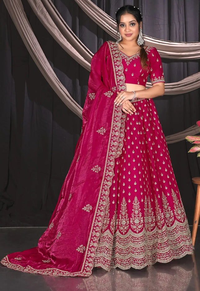 Rani Fendy Semi Stitch Lehenga Choli For Women