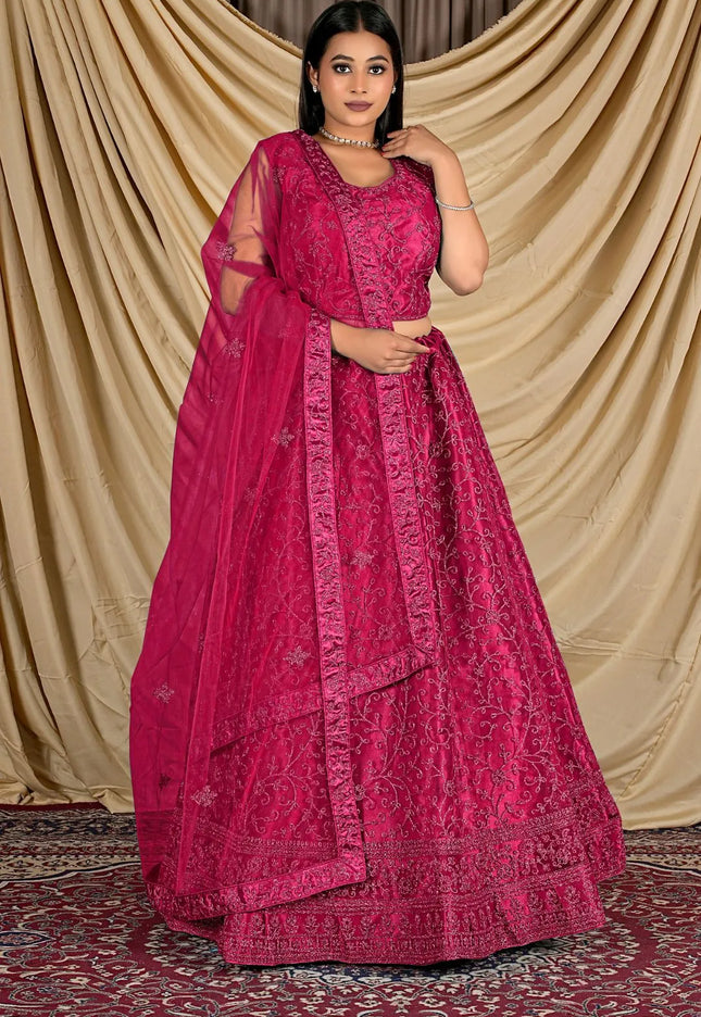 Rani Readymade Net Lehenga Choli For Weddings
