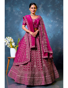 Rani Velvet Designer Bridal Lehenga Choli Latest Design