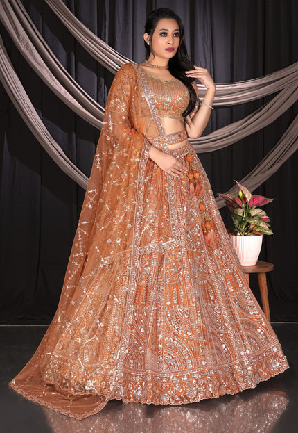 Woman in a traditional embroidered outfit standing