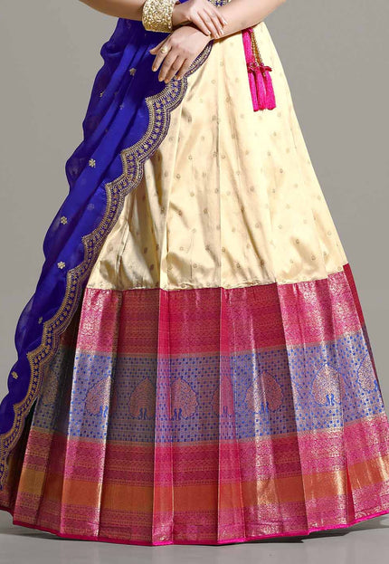 Chiku Banarasi Pattu Lehenga