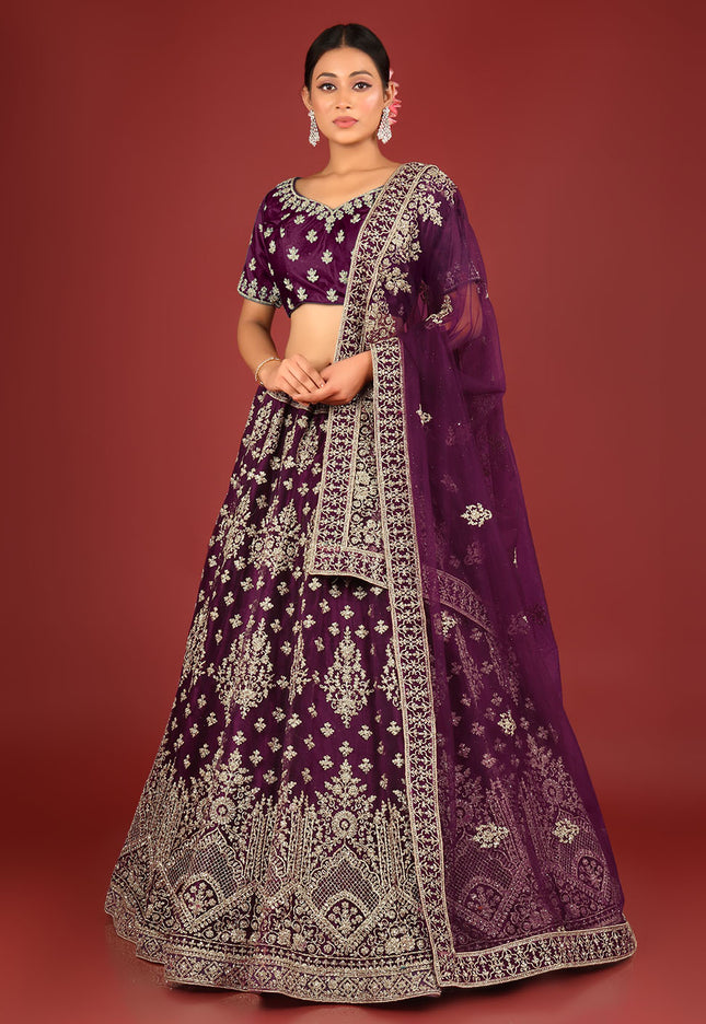 Wine Net Chaniya Choli