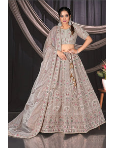 Chiku Embroidered Jimmy Chew Lehenga Choli For Weddings - Gajiwala