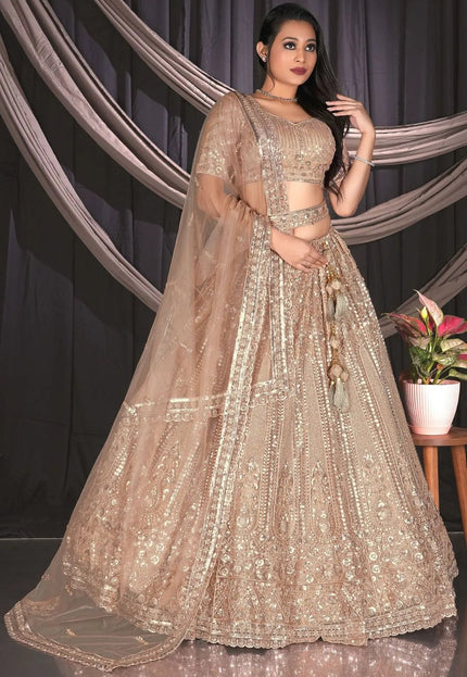 Chiku Traditional Lehenga Choli For Weddings - Gajiwala