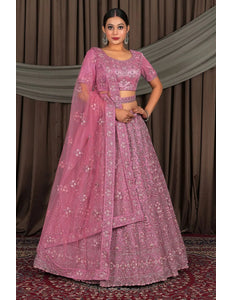 Gajari Party Wear Net Lehenga Choli For Weddings - Gajiwala