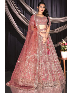Gajari Traditional Net Lehenga Choli With Dupatta - Gajiwala