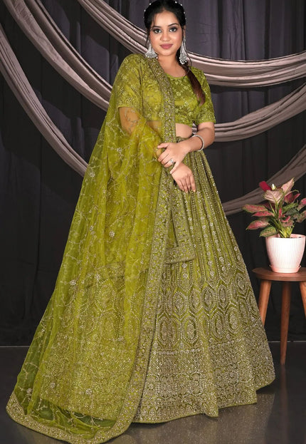 Liril Net Party wear Embroidered Lehenga Choli For Women - Gajiwala