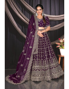 Magenta Fendy Designer Lehenga Choli For Events - Gajiwala