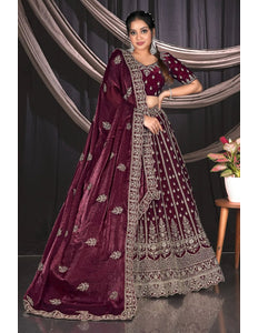 Purple Fendy Designer Lehenga Choli For Events - Gajiwala