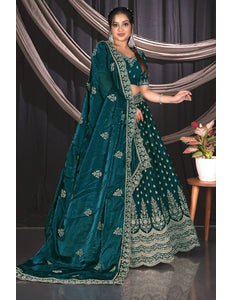 Rama Fendy Semi Stitch Lehenga Choli For Women - Gajiwala