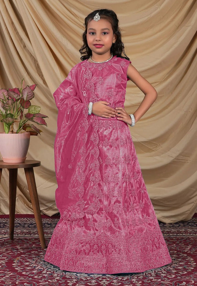 Rani Colour Kids Readymade Lehenga for Girls - Gajiwala